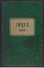 k.k. naturhistorisches Hofmuseum, Index Intendanzakten 1913, Seite 1